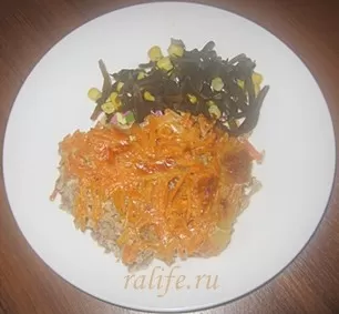 Запеканка с куриным фаршем и кашей