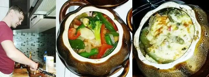 говядина в горшочках с овощами