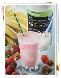 Сливочно-клубничный шейк