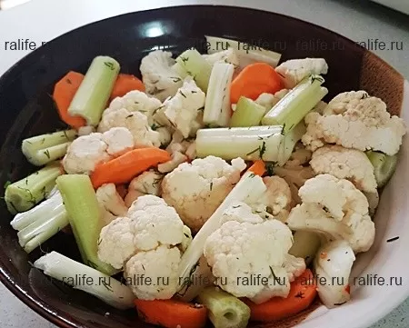 салат из цветной капусты для поста