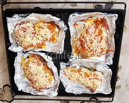 красная рыбка с овощами