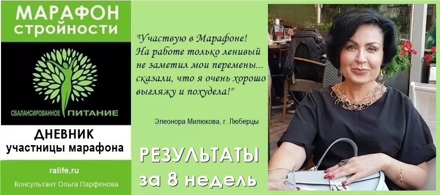 Условия программы марафона выполняю, и результаты радуют! условия марафона похудения