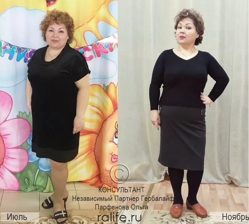 результаты похудения с фото до и после участницы марафона