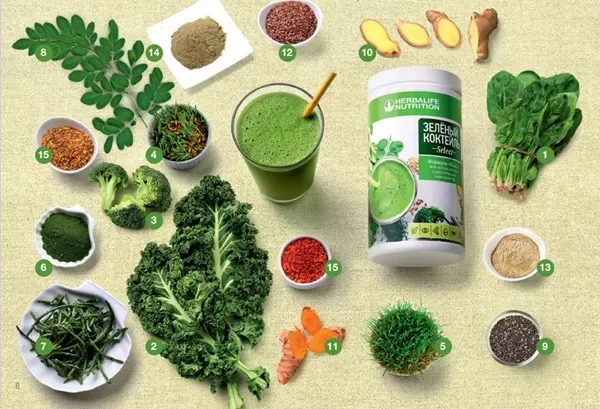 зелёный коктейль для зрения